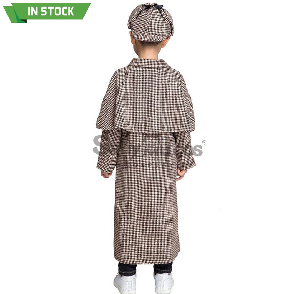 【In Stock】Halloween Cosplay Sherlock Holmes Costume Kid Size Costumes