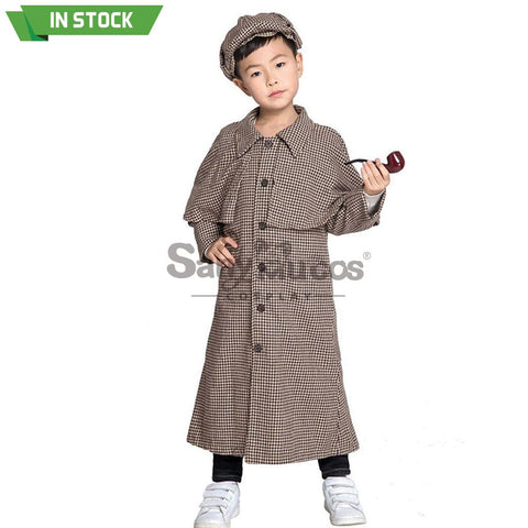 【In Stock】Halloween Cosplay Sherlock Holmes Costume Kid Size Costumes