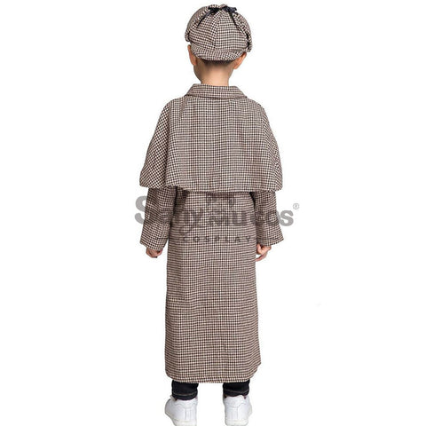 【In Stock】Halloween Cosplay Sherlock Holmes Costume Kid Size Costumes