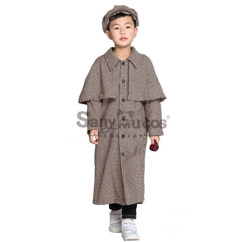 【In Stock】Halloween Cosplay Sherlock Holmes Costume Kid Size Costumes