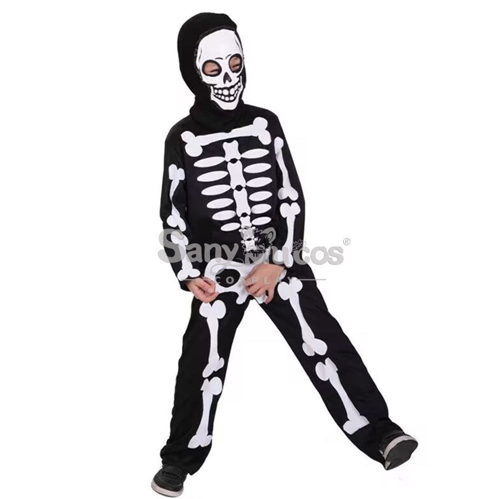 【In Stock】Halloween Cosplay Skeleton Costume Kid Size Costumes