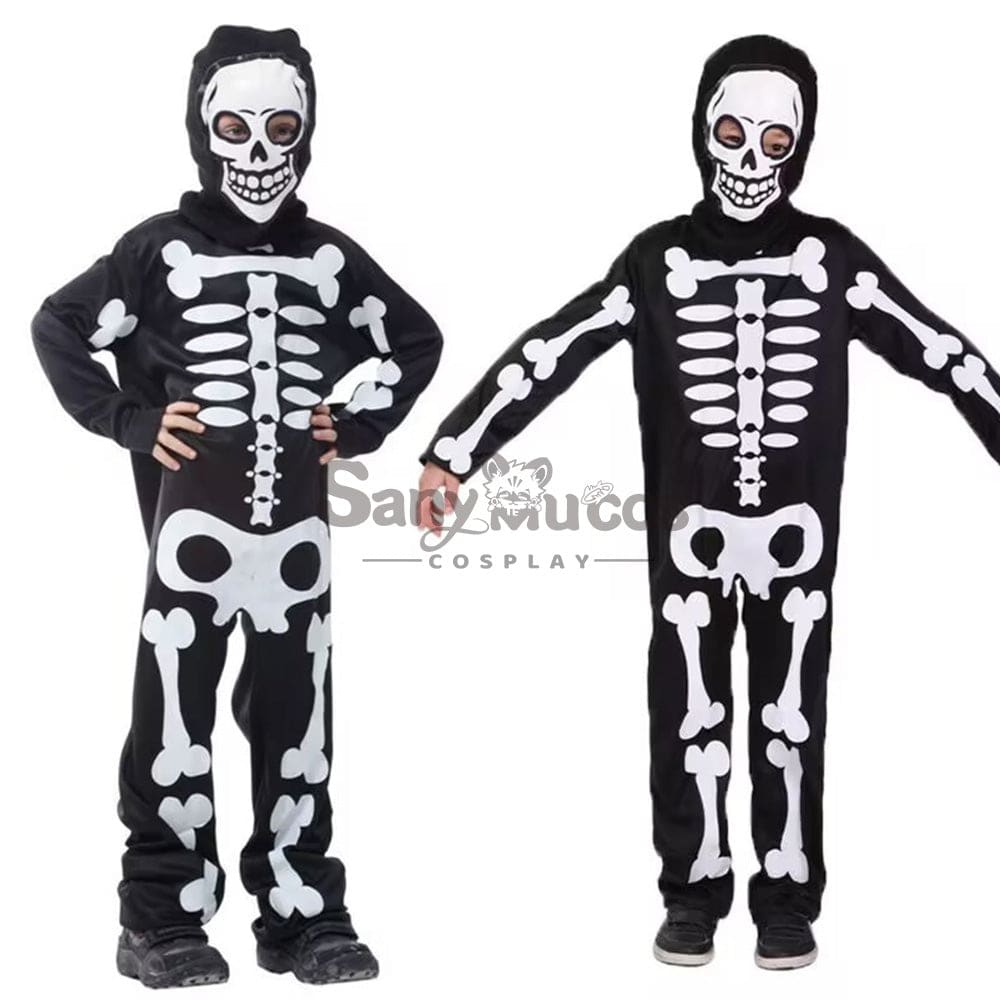 【In Stock】Halloween Cosplay Skeleton Costume Kid Size Costumes