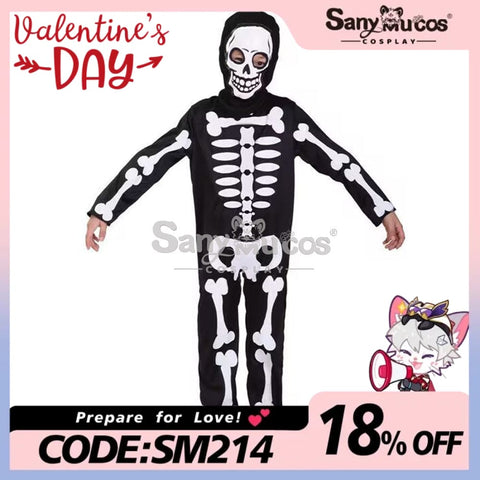 【In Stock】Halloween Cosplay Skeleton Costume Kid Size Costumes