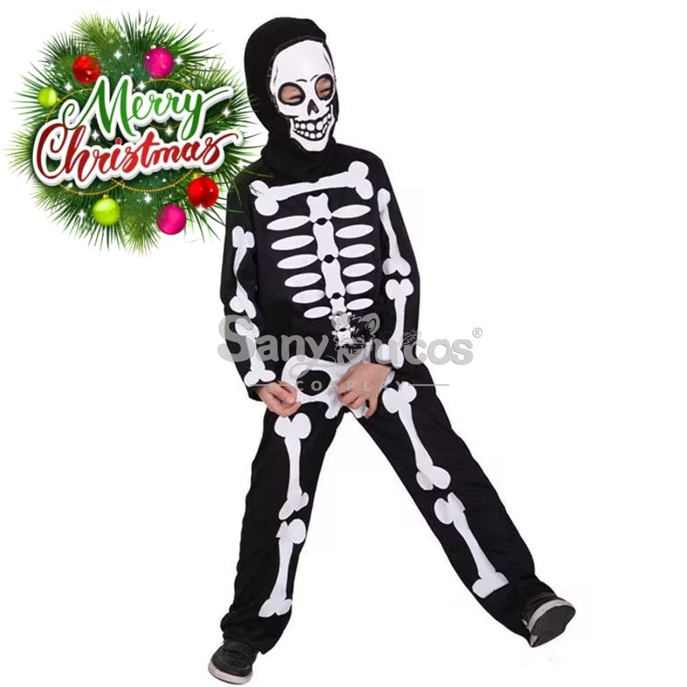 【In Stock】Halloween Cosplay Skeleton Costume Kid Size Costumes