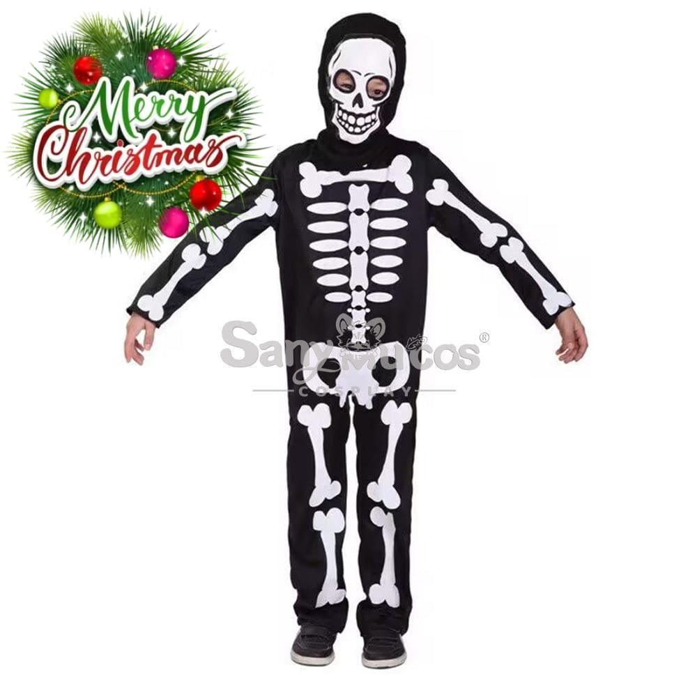 【In Stock】Halloween Cosplay Skeleton Costume Kid Size Costumes