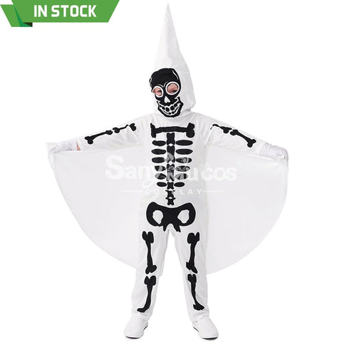 【In Stock】Halloween Cosplay Skeleton Ghost Costume Kid Size Costumes