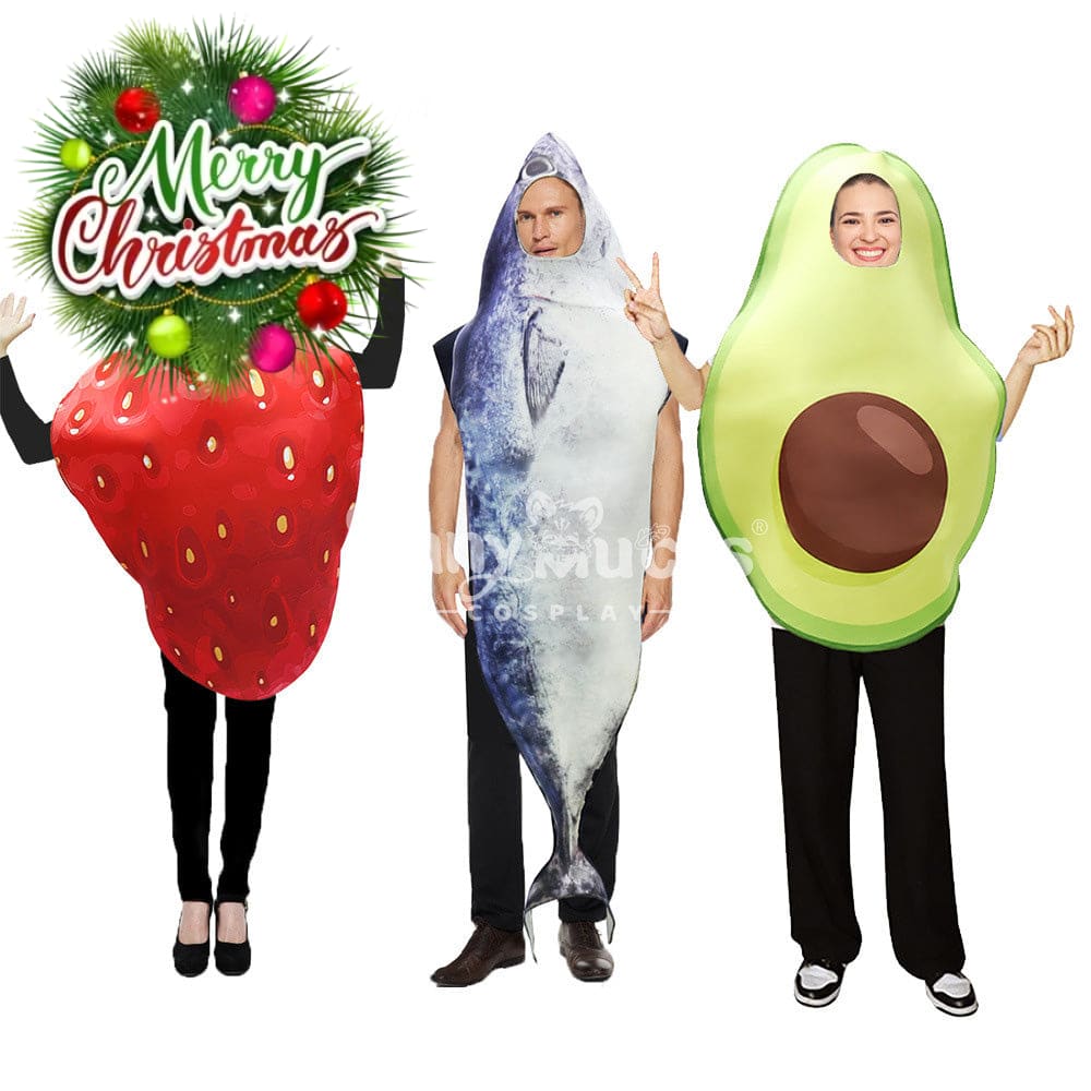 【In Stock】Halloween Cosplay Strawberry/Fish/Avocado Costume Costumes