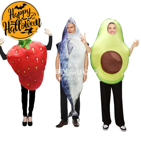 【In Stock】Halloween Cosplay Strawberry/Fish/Avocado Costume Costumes