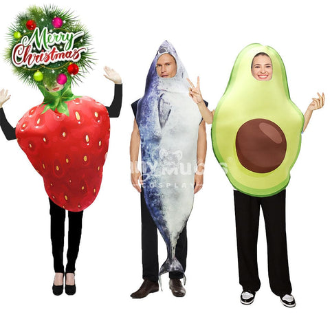 【In Stock】Halloween Cosplay Strawberry/Fish/Avocado Costume Costumes