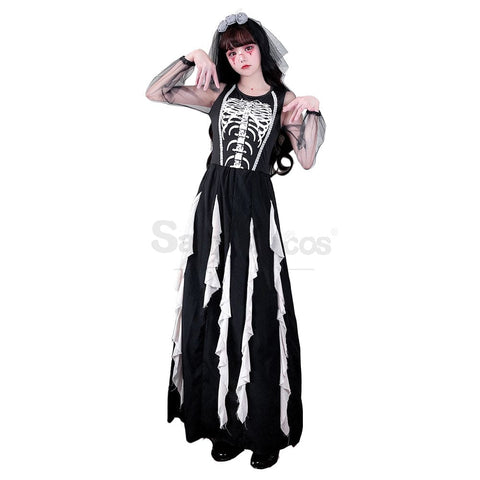 【In Stock】Halloween Cosplay The Ghost Bride Devil Stage Performance Costume Costumes