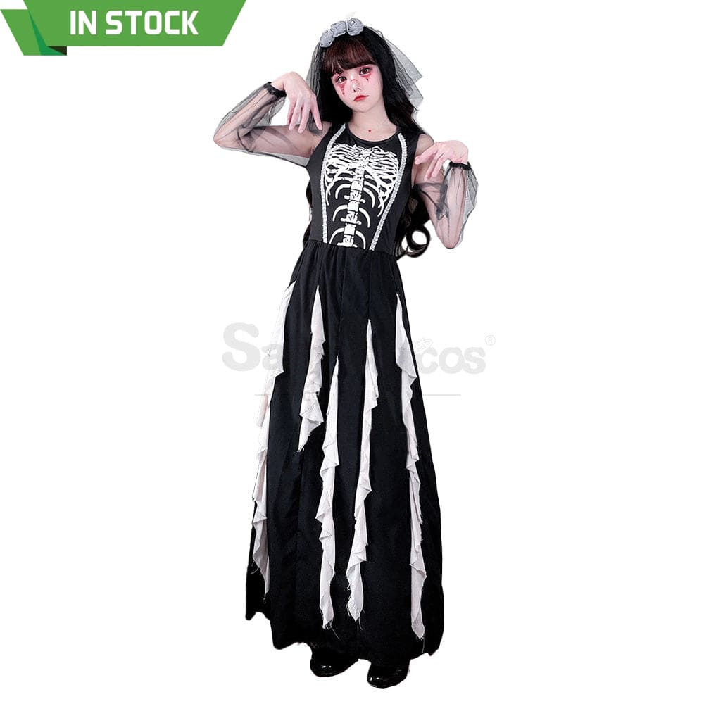 【In Stock】Halloween Cosplay The Ghost Bride Devil Stage Performance Costume Costumes