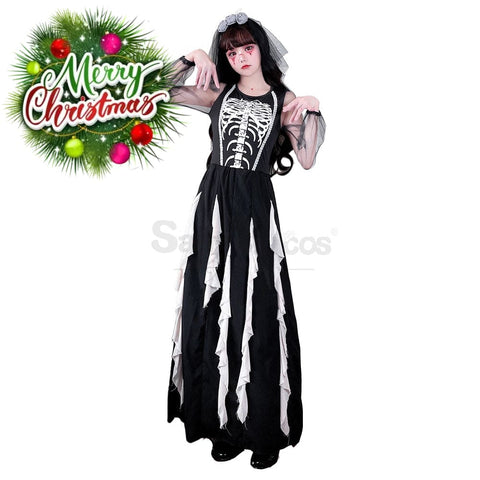 【In Stock】Halloween Cosplay The Ghost Bride Devil Stage Performance Costume Costumes