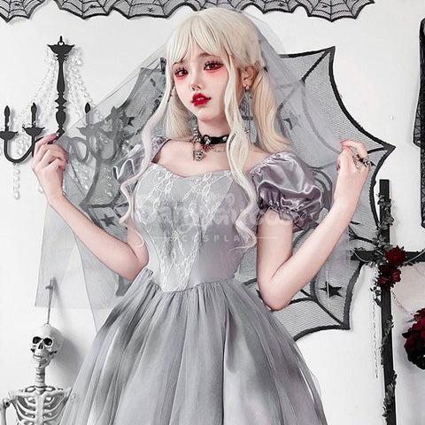 【In Stock】Halloween Cosplay The Ghost Bride Gothic Dress Stage Performance Costume Costumes