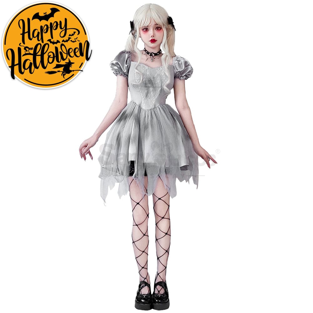 【In Stock】Halloween Cosplay The Ghost Bride Gothic Dress Stage Performance Costume Costumes