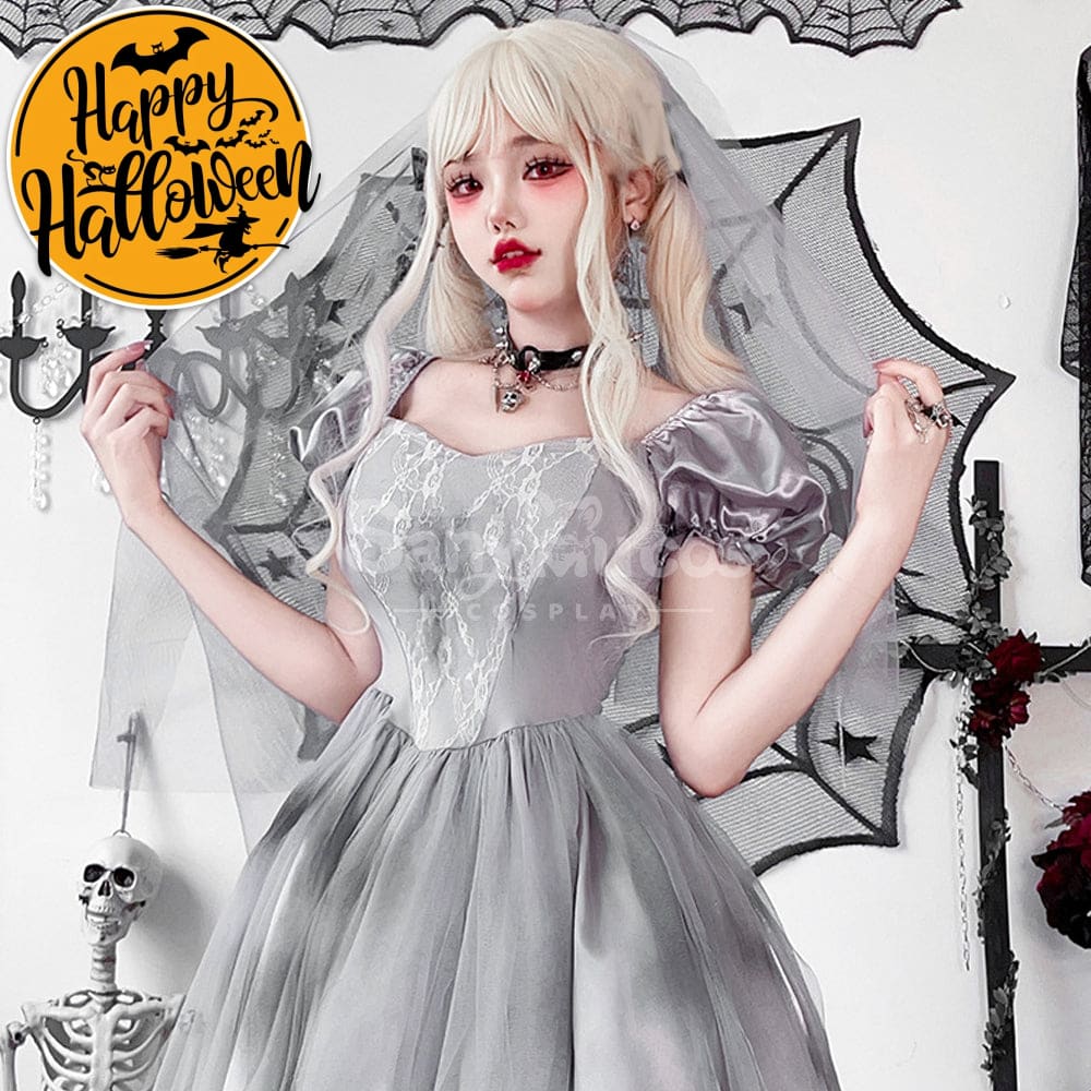 【In Stock】Halloween Cosplay The Ghost Bride Gothic Dress Stage Performance Costume Costumes
