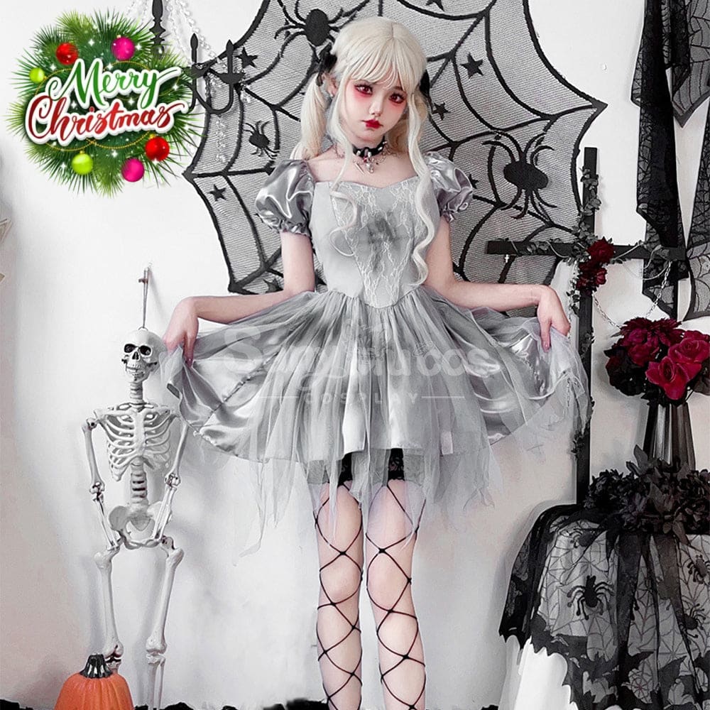 【In Stock】Halloween Cosplay The Ghost Bride Gothic Dress Stage Performance Costume Costumes