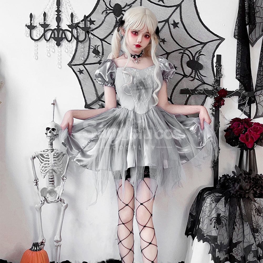 【In Stock】Halloween Cosplay The Ghost Bride Gothic Dress Stage Performance Costume Costumes