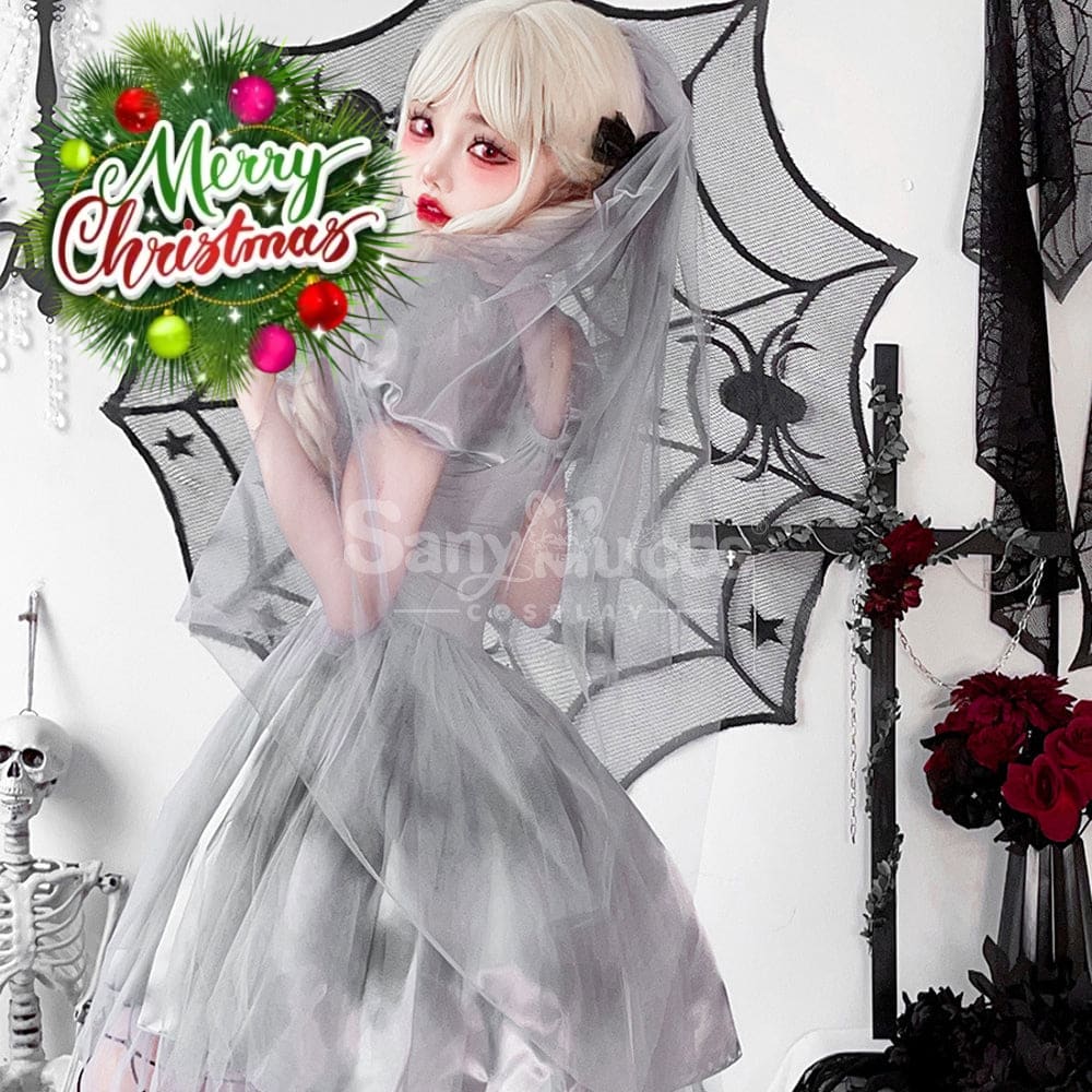 【In Stock】Halloween Cosplay The Ghost Bride Gothic Dress Stage Performance Costume Costumes