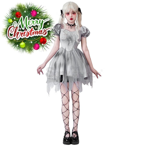 【In Stock】Halloween Cosplay The Ghost Bride Gothic Dress Stage Performance Costume Costumes