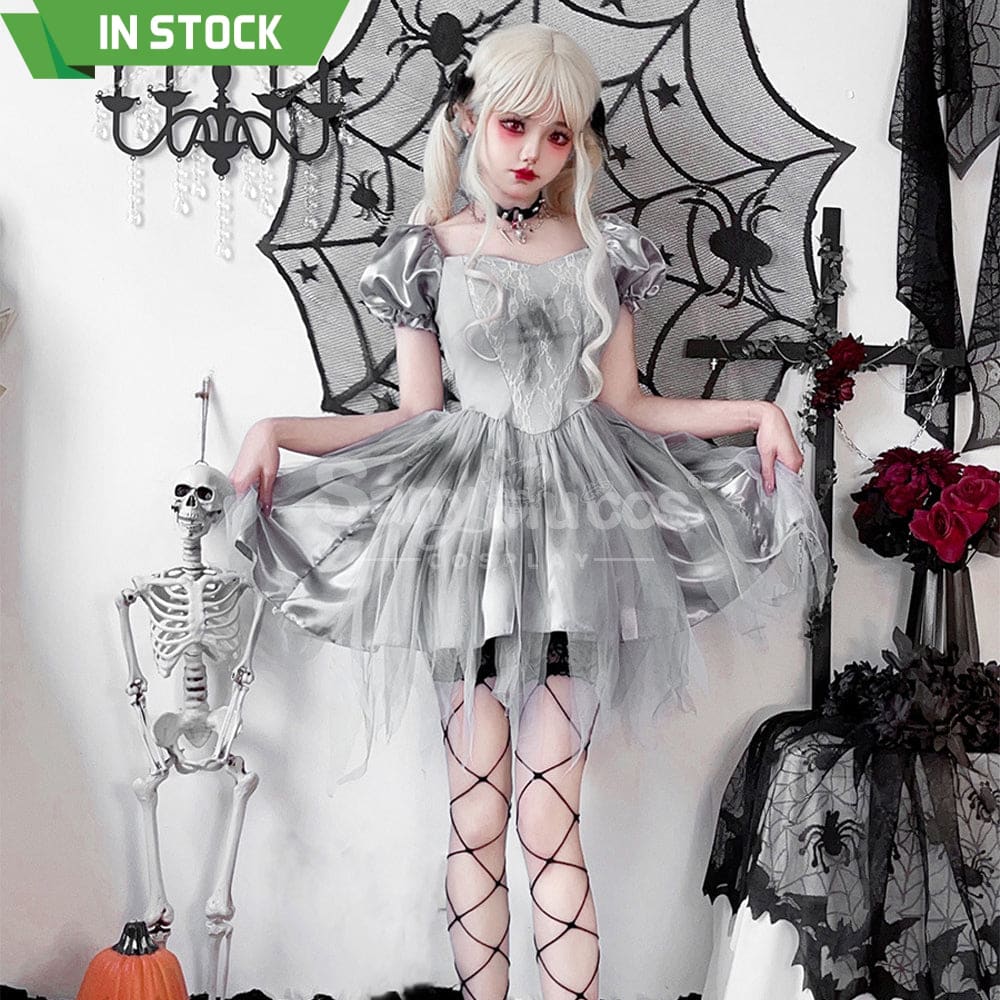 【In Stock】Halloween Cosplay The Ghost Bride Gothic Dress Stage Performance Costume Costumes