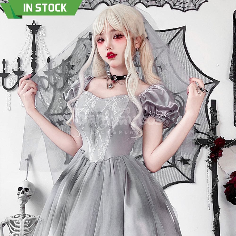 【In Stock】Halloween Cosplay The Ghost Bride Gothic Dress Stage Performance Costume Costumes