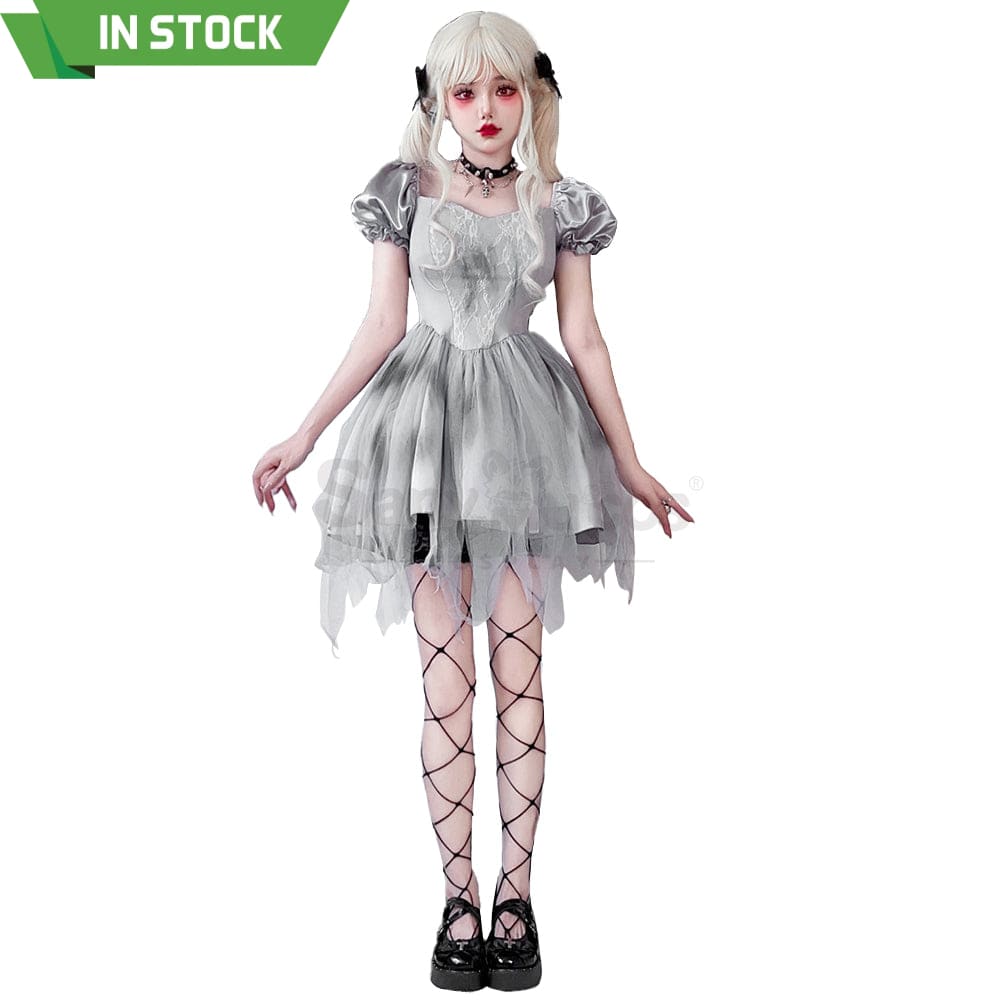 【In Stock】Halloween Cosplay The Ghost Bride Gothic Dress Stage Performance Costume Costumes