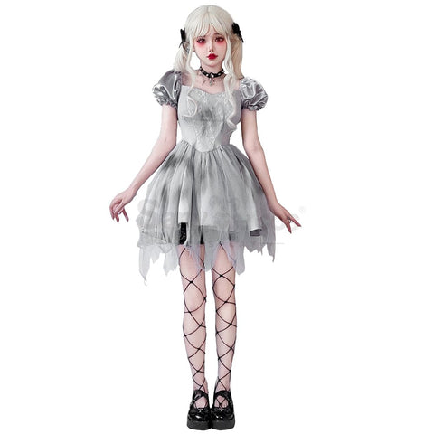 【In Stock】Halloween Cosplay The Ghost Bride Gothic Dress Stage Performance Costume Costumes