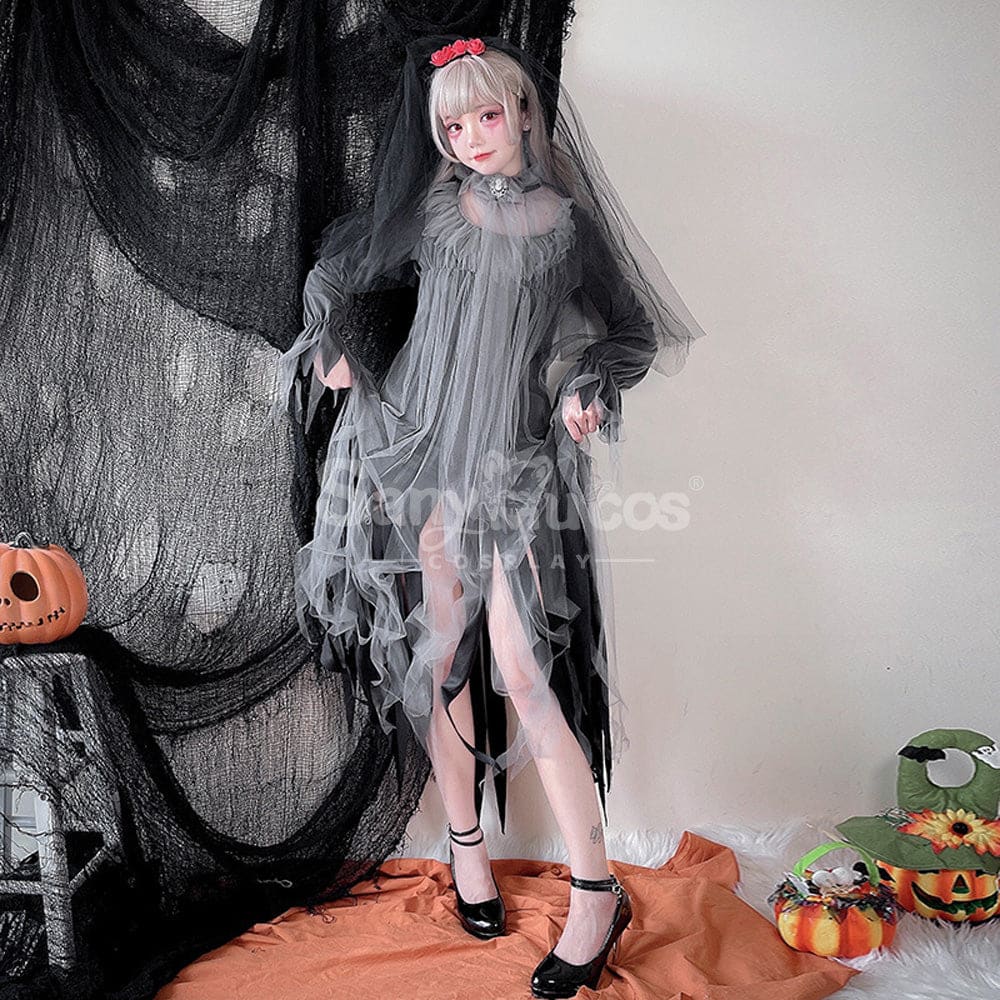 【In Stock】Halloween Cosplay The Ghost Bride Zombie Stage Performance Costume Costumes