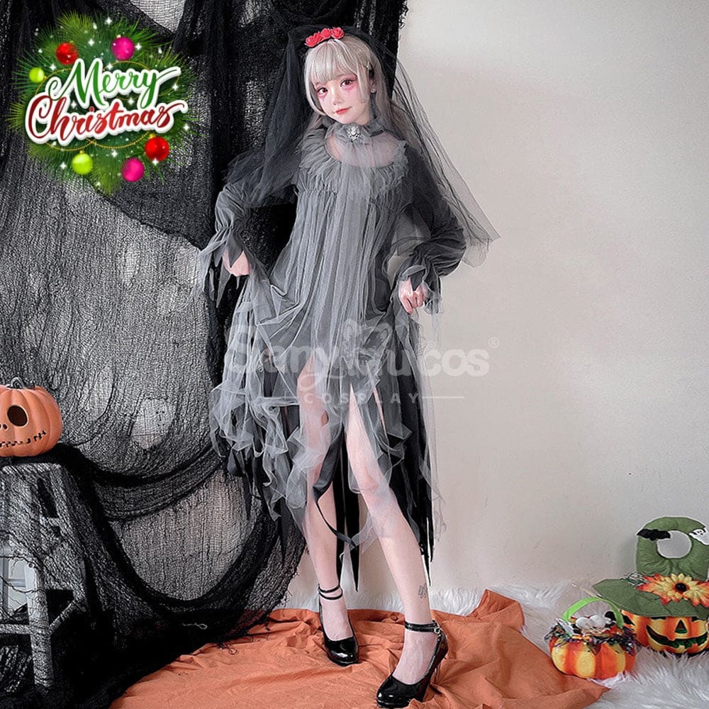 【In Stock】Halloween Cosplay The Ghost Bride Zombie Stage Performance Costume Costumes