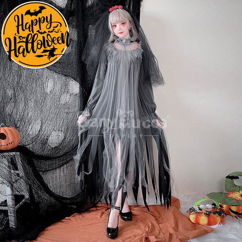 【In Stock】Halloween Cosplay The Ghost Bride Zombie Stage Performance Costume Costumes