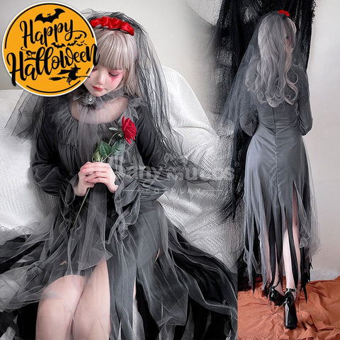 【In Stock】Halloween Cosplay The Ghost Bride Zombie Stage Performance Costume Costumes