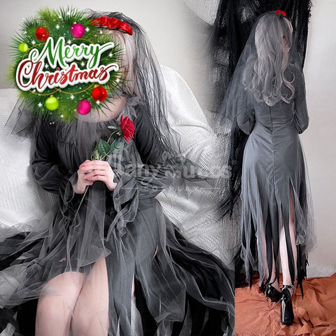 【In Stock】Halloween Cosplay The Ghost Bride Zombie Stage Performance Costume Costumes