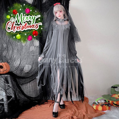 【In Stock】Halloween Cosplay The Ghost Bride Zombie Stage Performance Costume Costumes