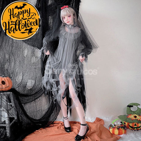 【In Stock】Halloween Cosplay The Ghost Bride Zombie Stage Performance Costume Costumes