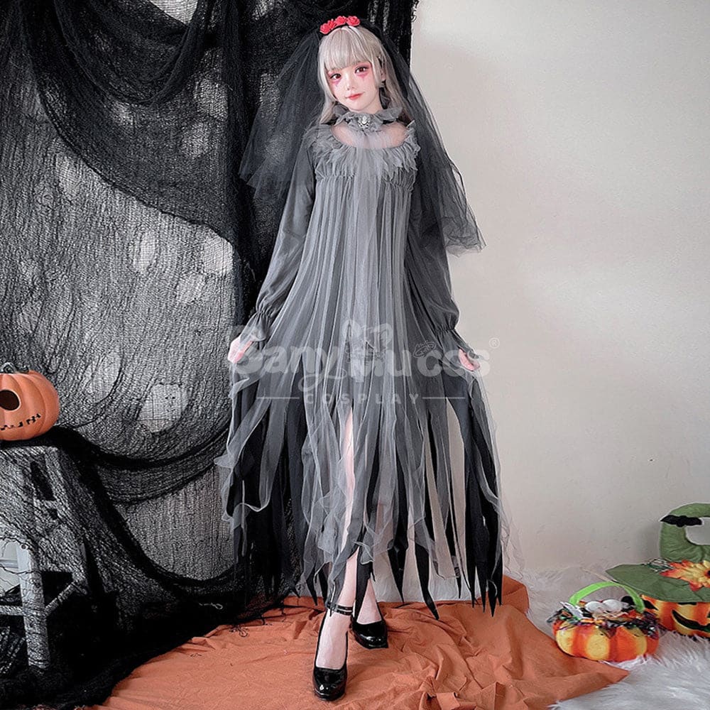 【In Stock】Halloween Cosplay The Ghost Bride Zombie Stage Performance Costume Costumes