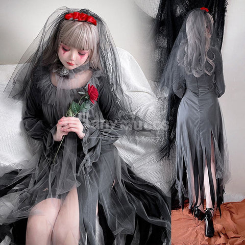 【In Stock】Halloween Cosplay The Ghost Bride Zombie Stage Performance Costume Costumes