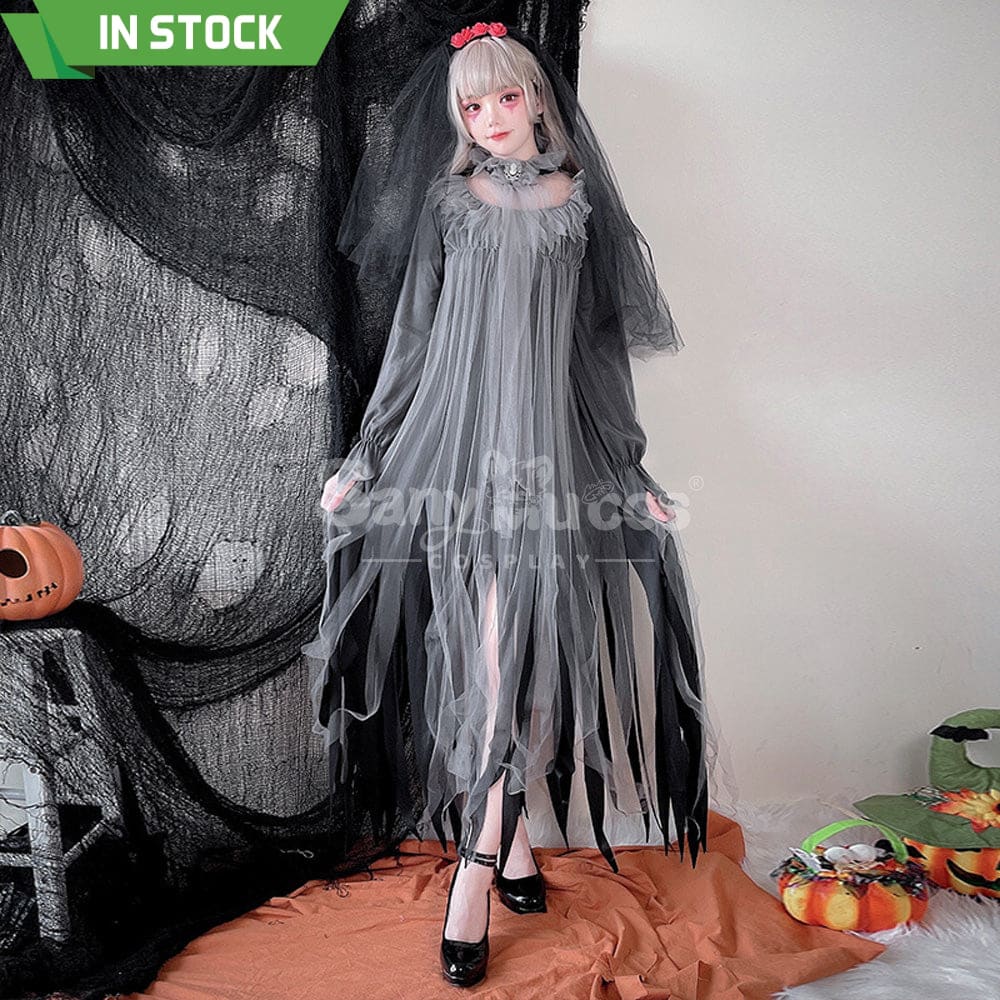 【In Stock】Halloween Cosplay The Ghost Bride Zombie Stage Performance Costume Costumes