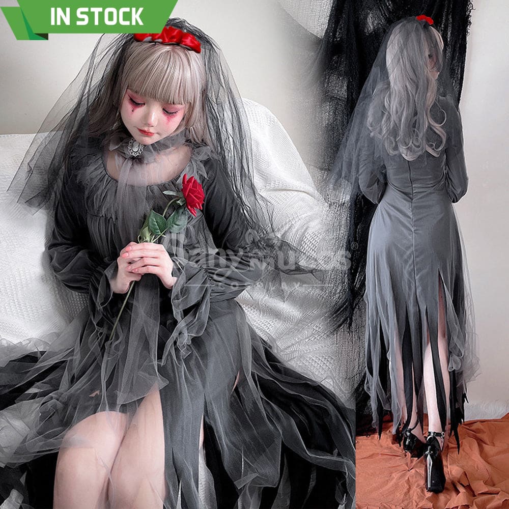 【In Stock】Halloween Cosplay The Ghost Bride Zombie Stage Performance Costume Costumes