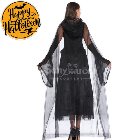 【In Stock】Halloween Cosplay Tulle Shawl Witch Ghost Wife Costume Costumes