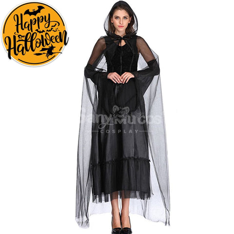 【In Stock】Halloween Cosplay Tulle Shawl Witch Ghost Wife Costume Costumes