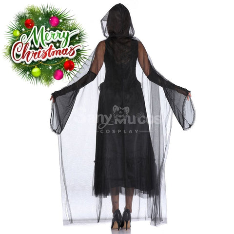 【In Stock】Halloween Cosplay Tulle Shawl Witch Ghost Wife Costume Costumes