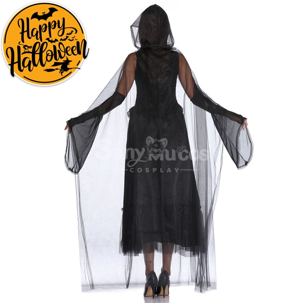 【In Stock】Halloween Cosplay Tulle Shawl Witch Ghost Wife Costume Costumes