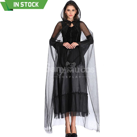 【In Stock】Halloween Cosplay Tulle Shawl Witch Ghost Wife Costume Costumes