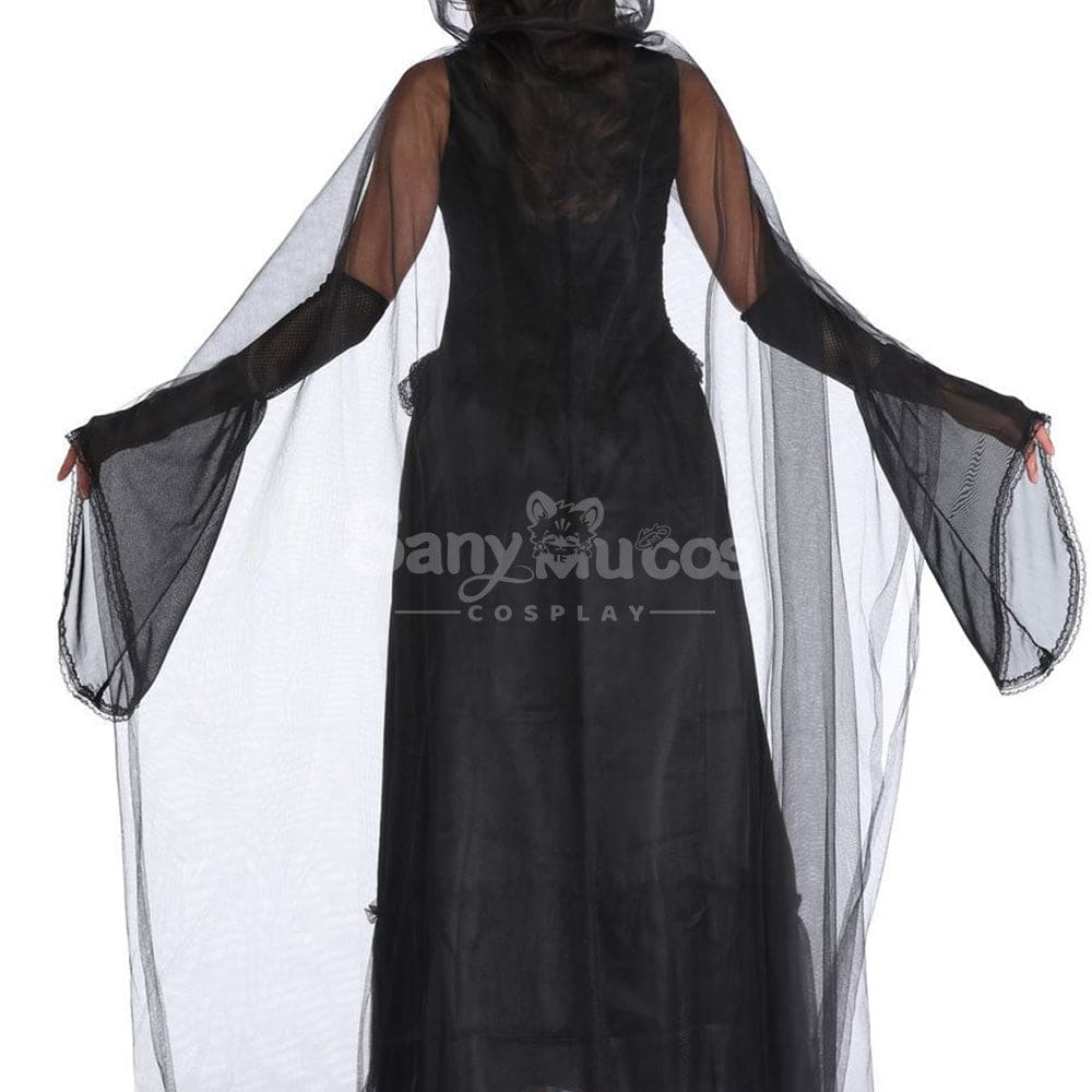 【In Stock】Halloween Cosplay Tulle Shawl Witch Ghost Wife Costume Costumes