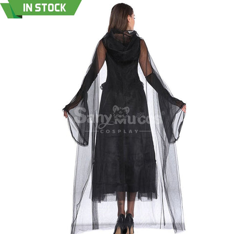 【In Stock】Halloween Cosplay Tulle Shawl Witch Ghost Wife Costume Costumes