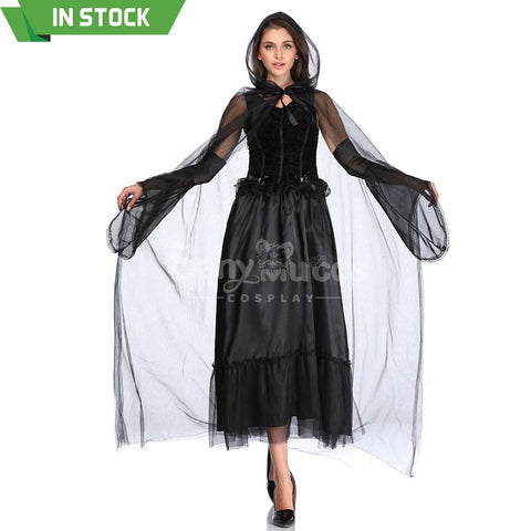 【In Stock】Halloween Cosplay Tulle Shawl Witch Ghost Wife Costume Costumes