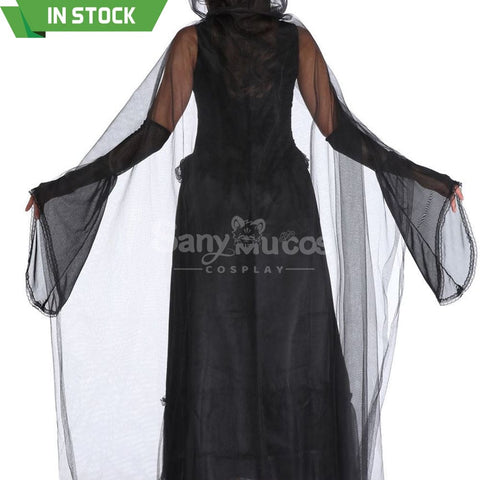 【In Stock】Halloween Cosplay Tulle Shawl Witch Ghost Wife Costume Costumes