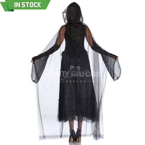 【In Stock】Halloween Cosplay Tulle Shawl Witch Ghost Wife Costume Costumes