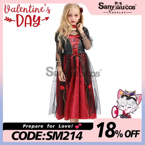 【In Stock】Halloween Cosplay Vampire Costume Kid Size Costumes