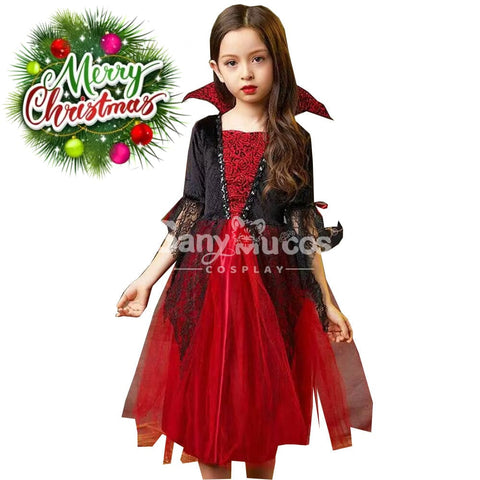 【In Stock】Halloween Cosplay Vampire Costume Kid Size Costumes